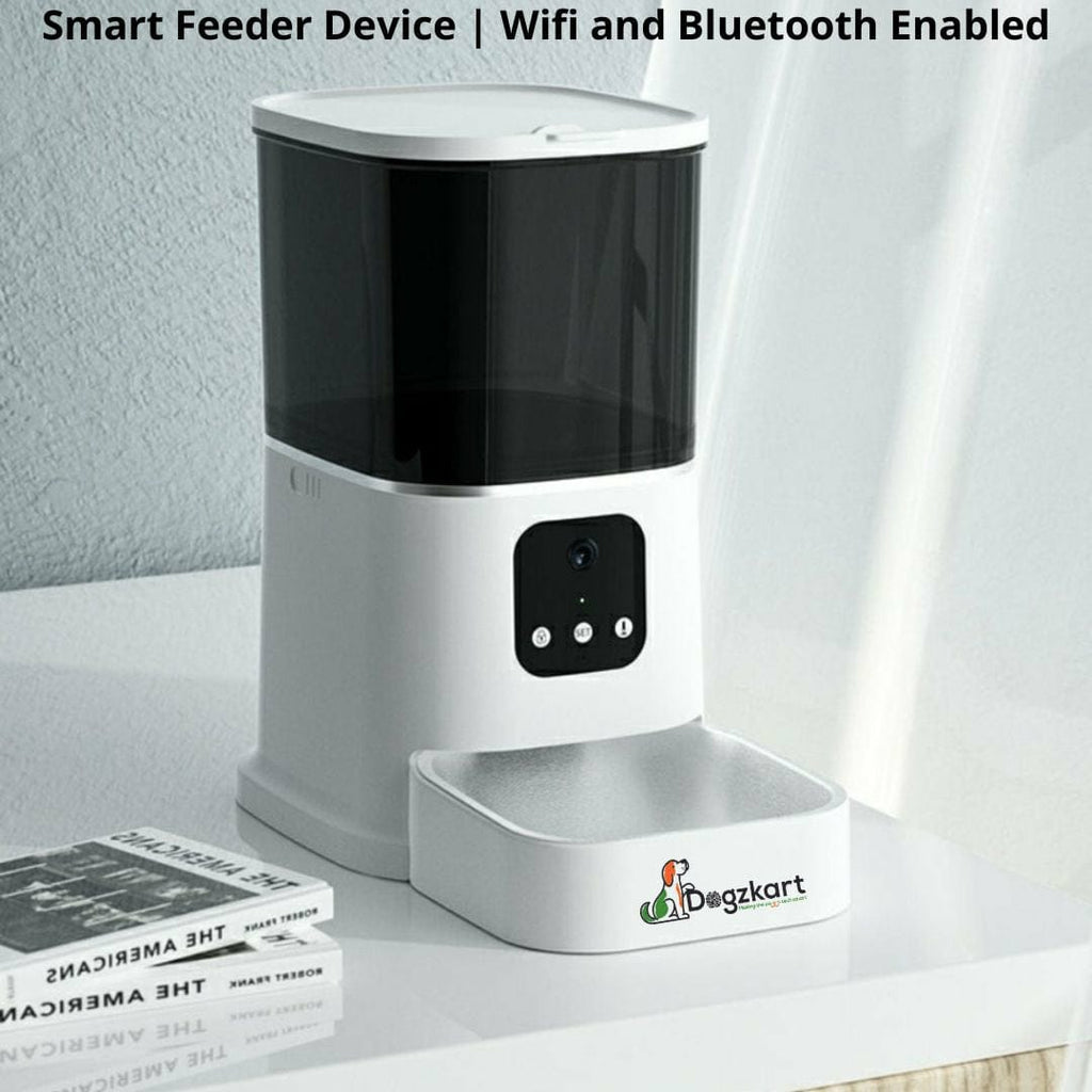 Automatic Pet Feeder | Dog Cat Food Feeder | Smart Feeder Device Wifi and Bluetooth enabled.