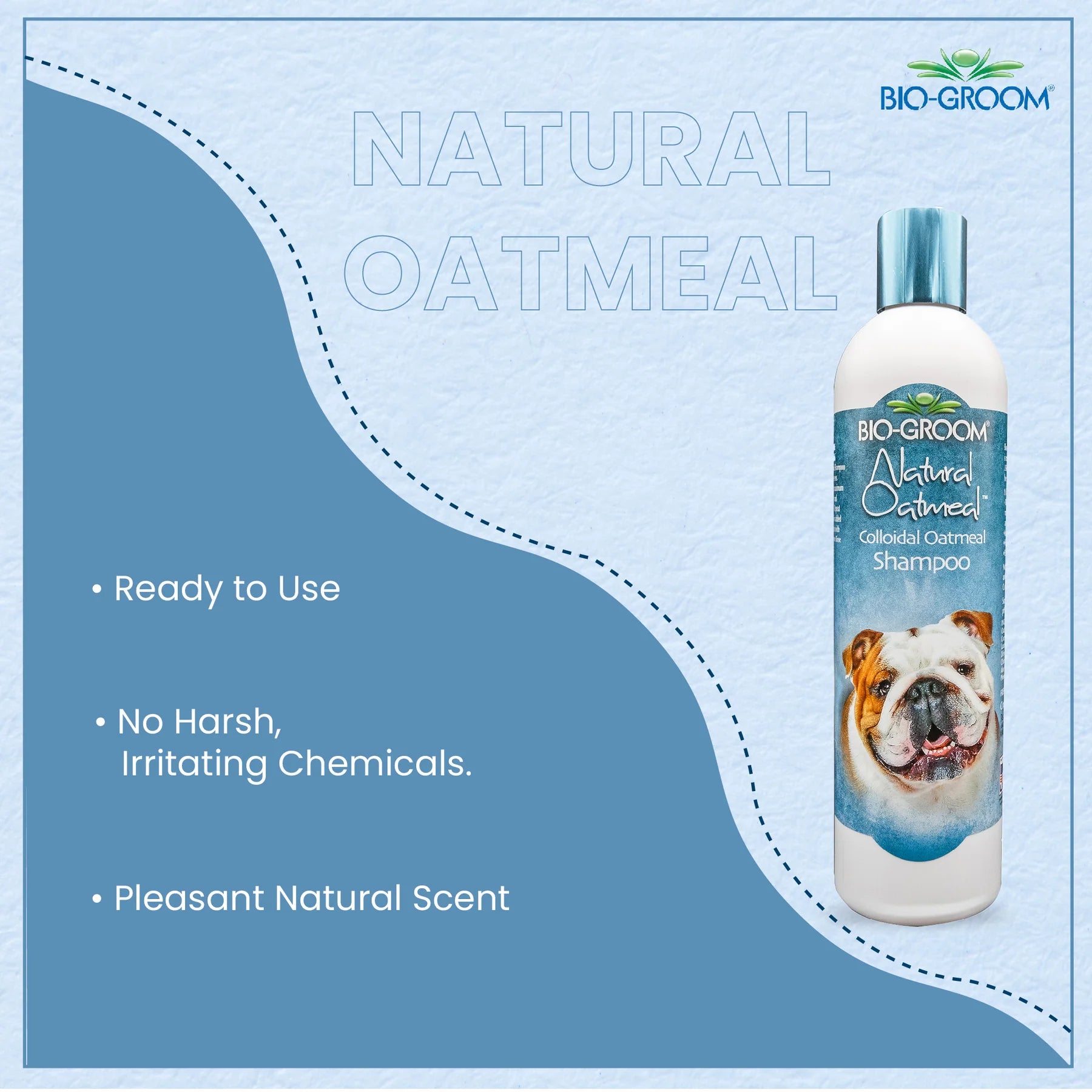 Bio-Groom Natural Oatmeal Soothing Dog Shampoo, 355 ml