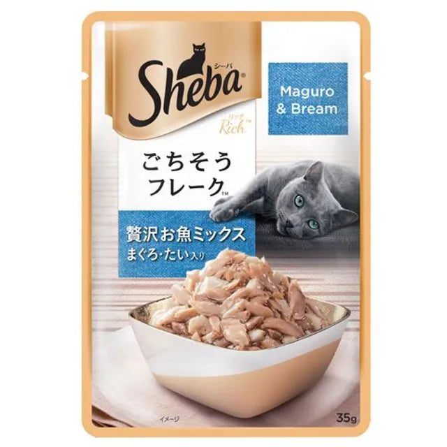 SHEBA Cats food Maguro & Bream, 35 g Pouch