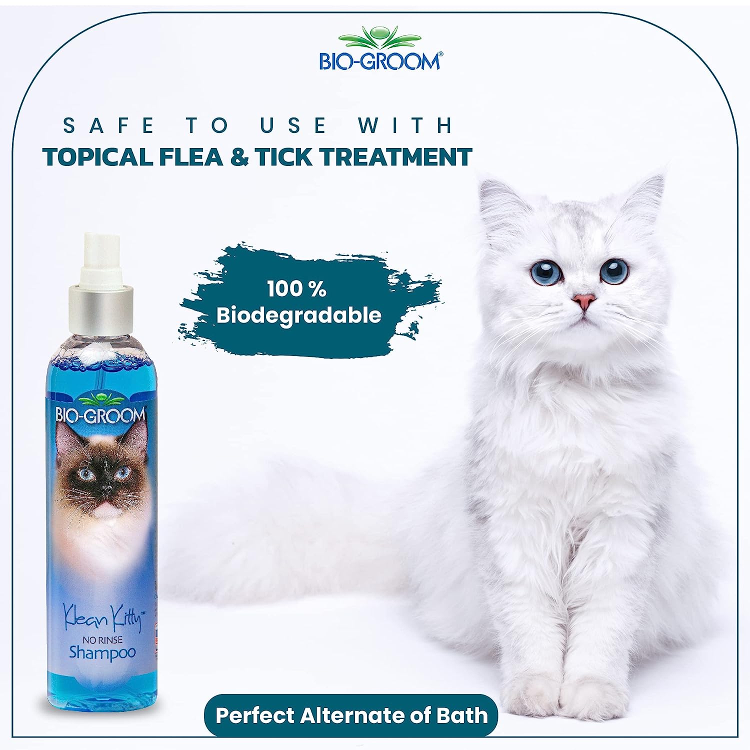 Bio Groom Klean Kitty No Rinse Shampoo – 236 ml