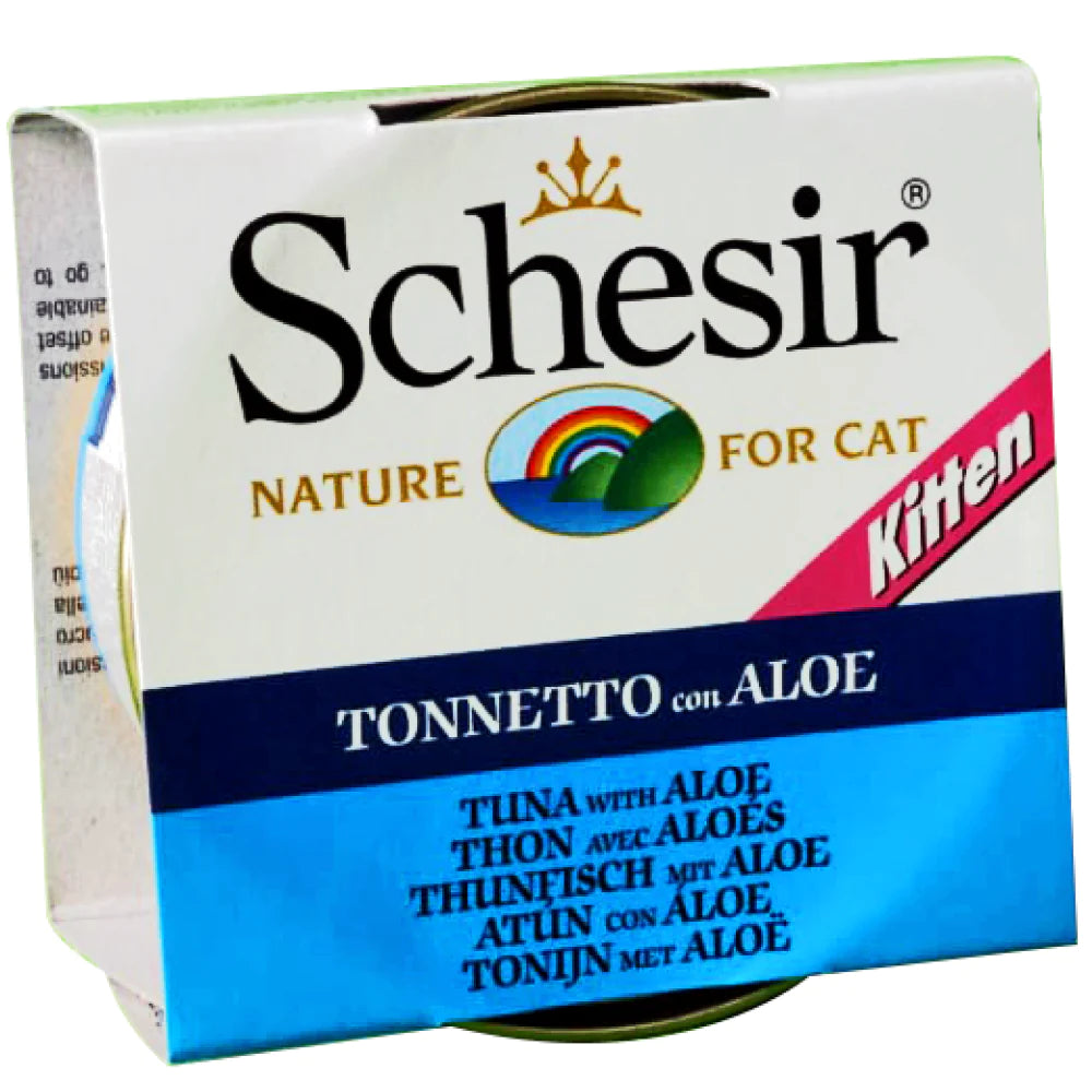 Schesir Cat Tuna Whole Meat And Rice With Aloe In Gel, 85 g