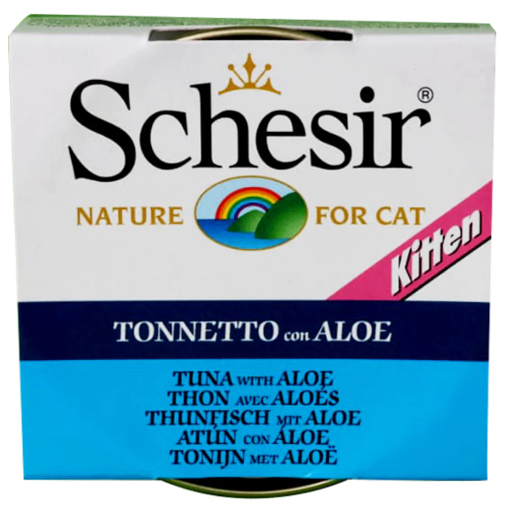 Schesir Cat Tuna Whole Meat And Rice With Aloe In Gel, 85 g