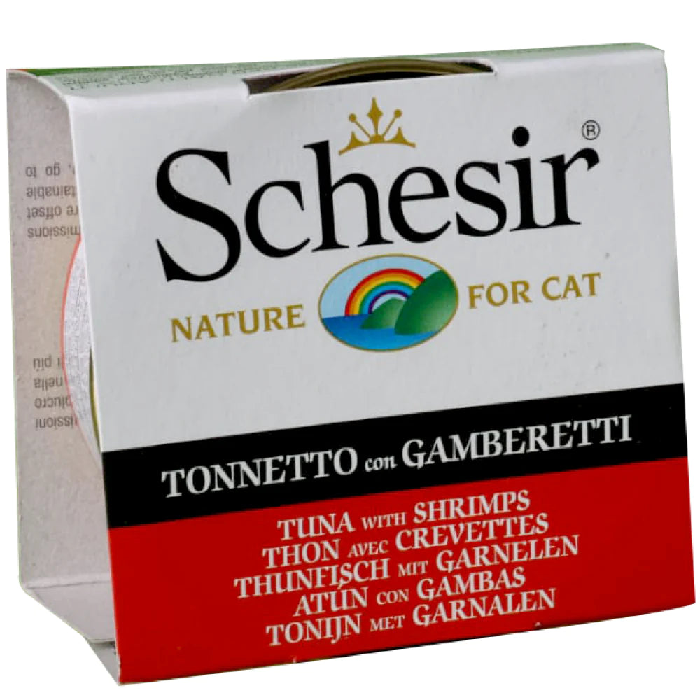 Schesir Cat Tuna Whole Meat With Shrimp And Rice In Jelly, 85 g