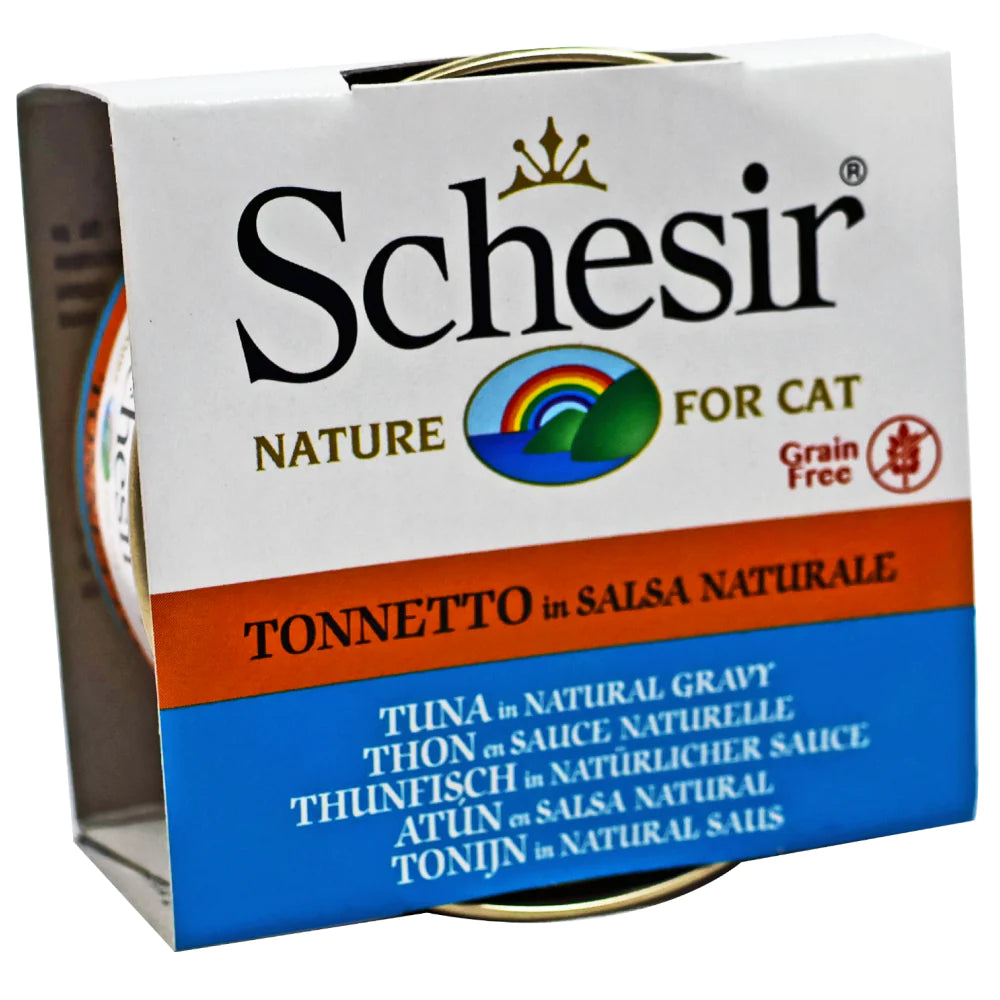 Schesir Cat Tuna White Meat In Gravy, 70 g