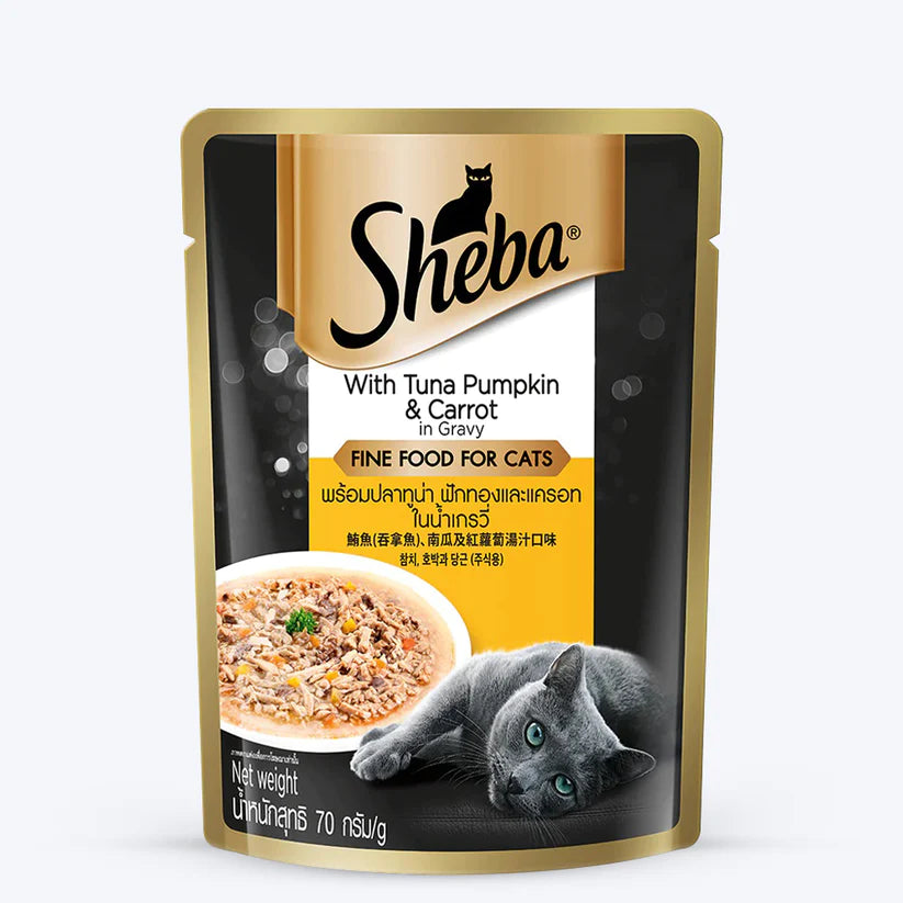 Sheba Tuna Pumpkin & Carrot t Wet Cat Food - 70 g