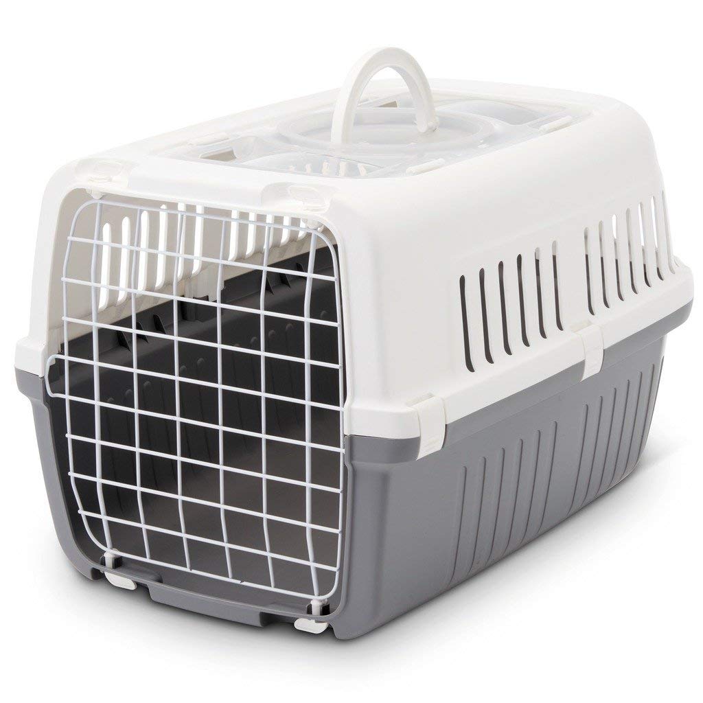 Savic Zephos 2 Airline Approved Open Pet Carrier Grey 22x15x13 inch