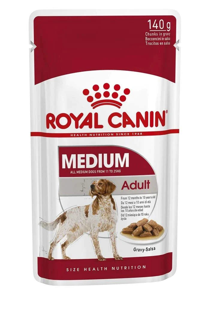 Royal Canin Medium Adult (Gravy) Pack of 10 (140 gm)
