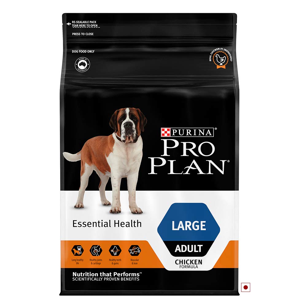 PURINA Pro Plan Adult Dry Dog Food for Large Breed, Chicken Flavour