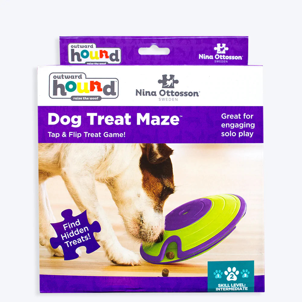 Outward Hound - Nina Ottosson Treat Maze Dog Puzzle Toy and Treat Dispenser
