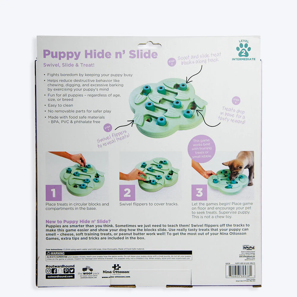 Outward Hound - Nina Ottosson Puppy Hide & Slide Interactive Treat Toy