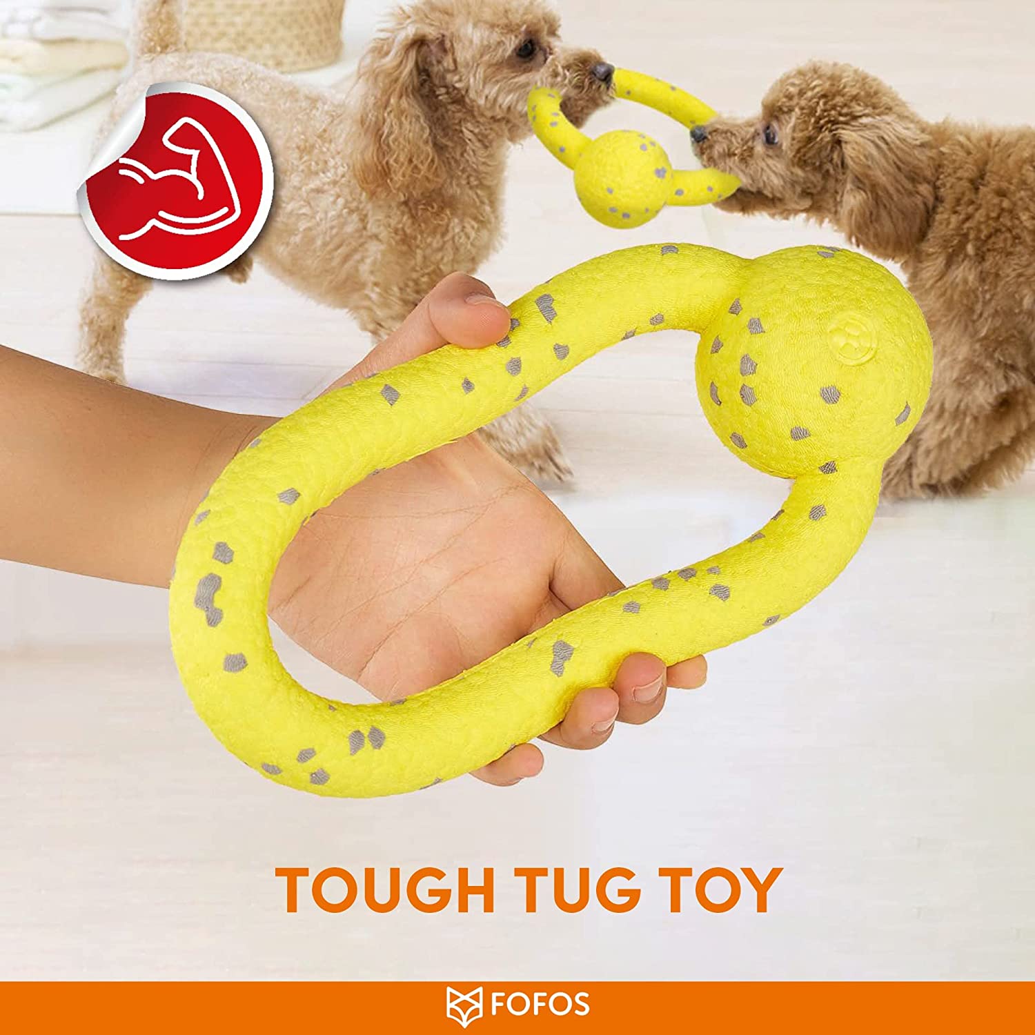 FOFOS Durable Puller Dog Toy – Dog Chew Toy