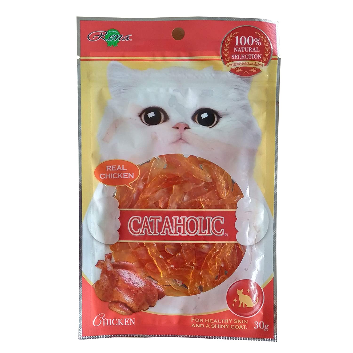 Cataholic Neko Chicken Jerky Sliced Cat Treat, 30 g