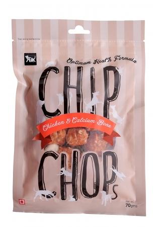 Chip Chops Chicken & Calcium Bone Dog Treat, 70g, Optimum Health Formula - DogzKart World