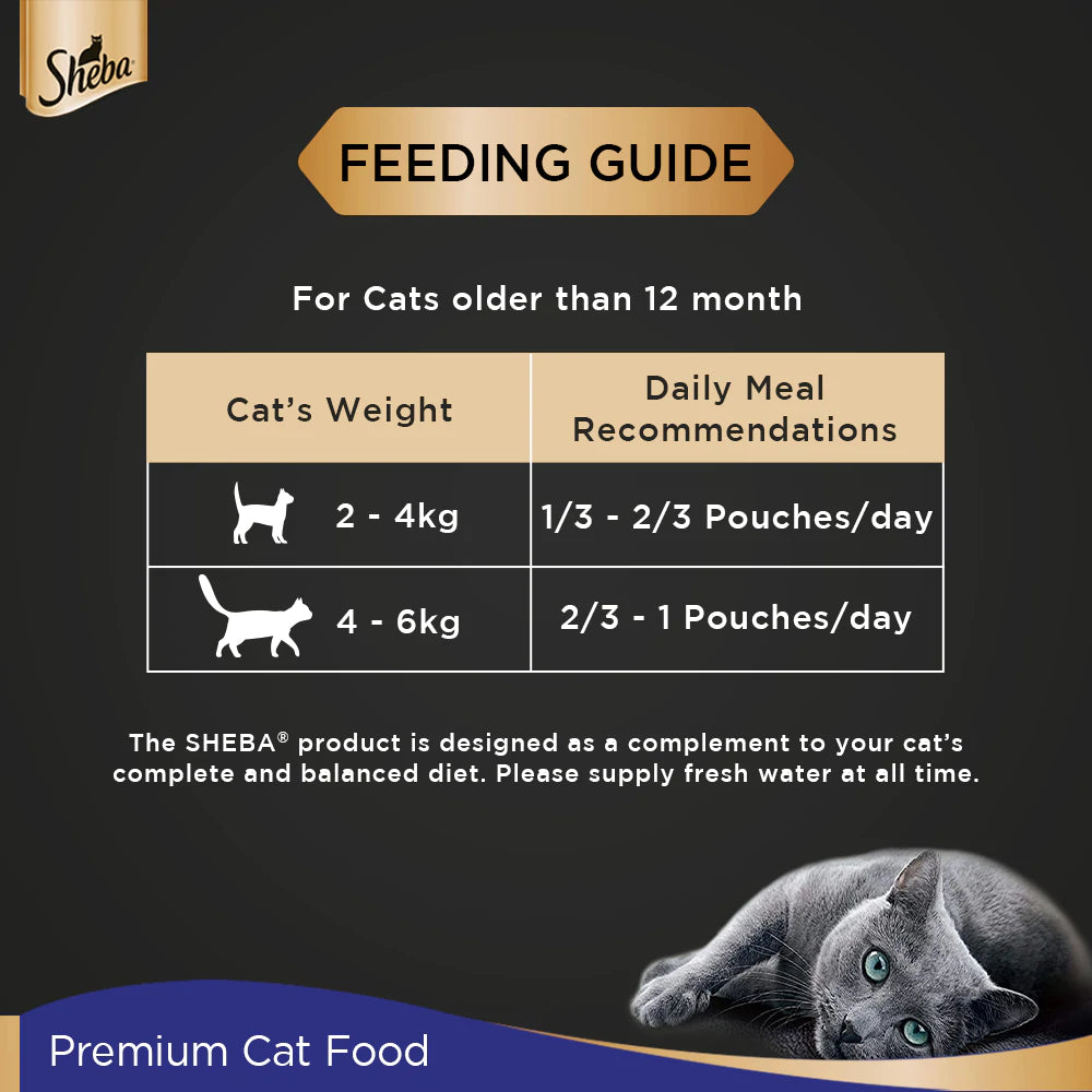 Sheba Chicken Premium Loaf Adult (+1 Year) Wet Cat Food - 70 g