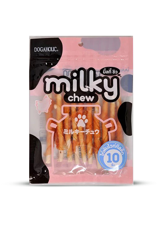 Dogaholic Milky Chew Chicken Stick Style, 10 pieces