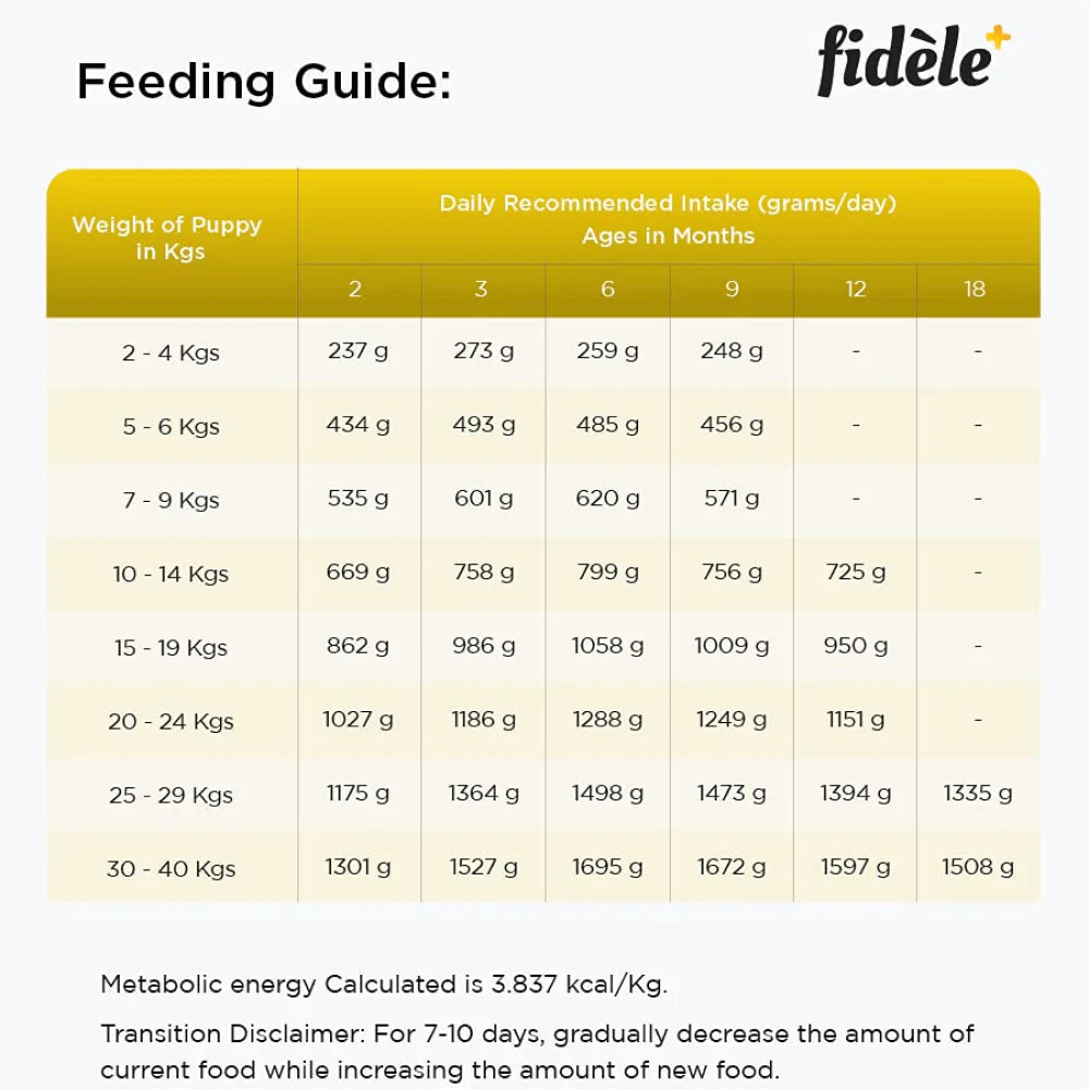 Fidele Plus | Large Puppy | Dry Dog Food
