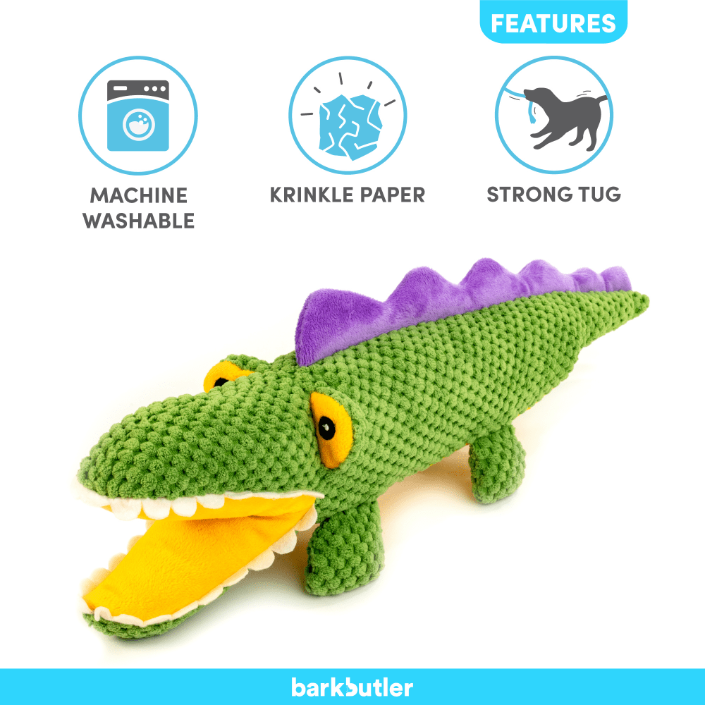 Barkbutler Aly The Gator Plush Toy for Dogs