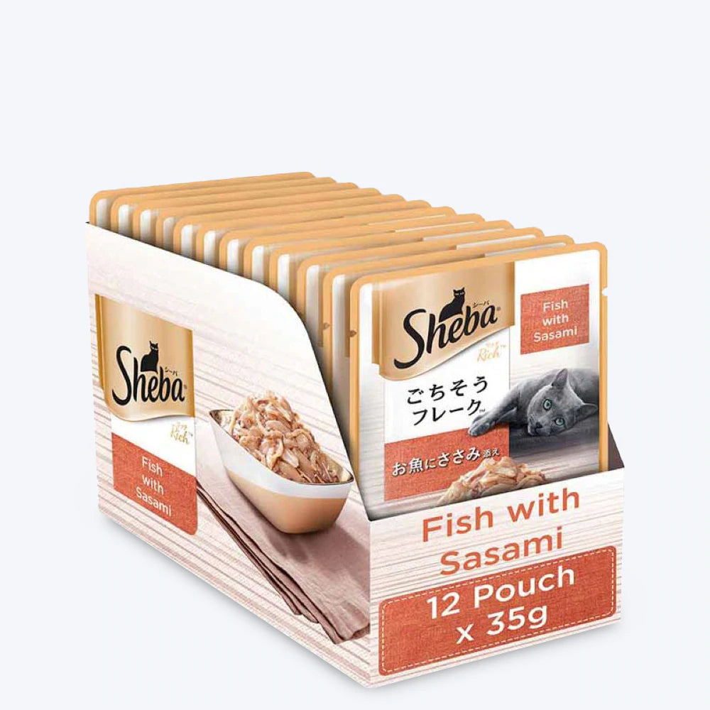 Sheba Fish with Sasami Adult Wet Cat Food - 35 g