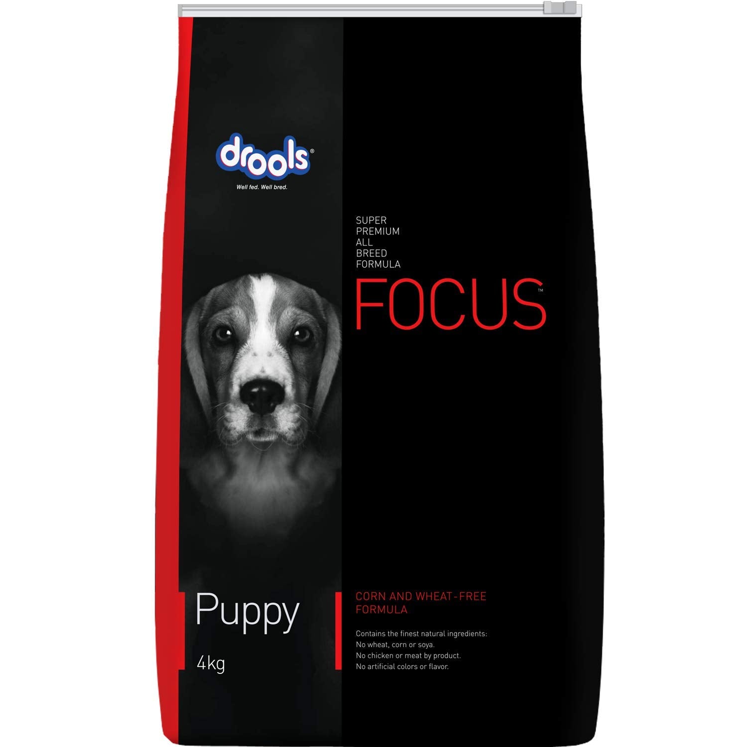 Drools Focus Puppy Super Premium Dog Food, 4Kg & Absolute Calcium Tablet- Dog Supplement, 110 Pieces