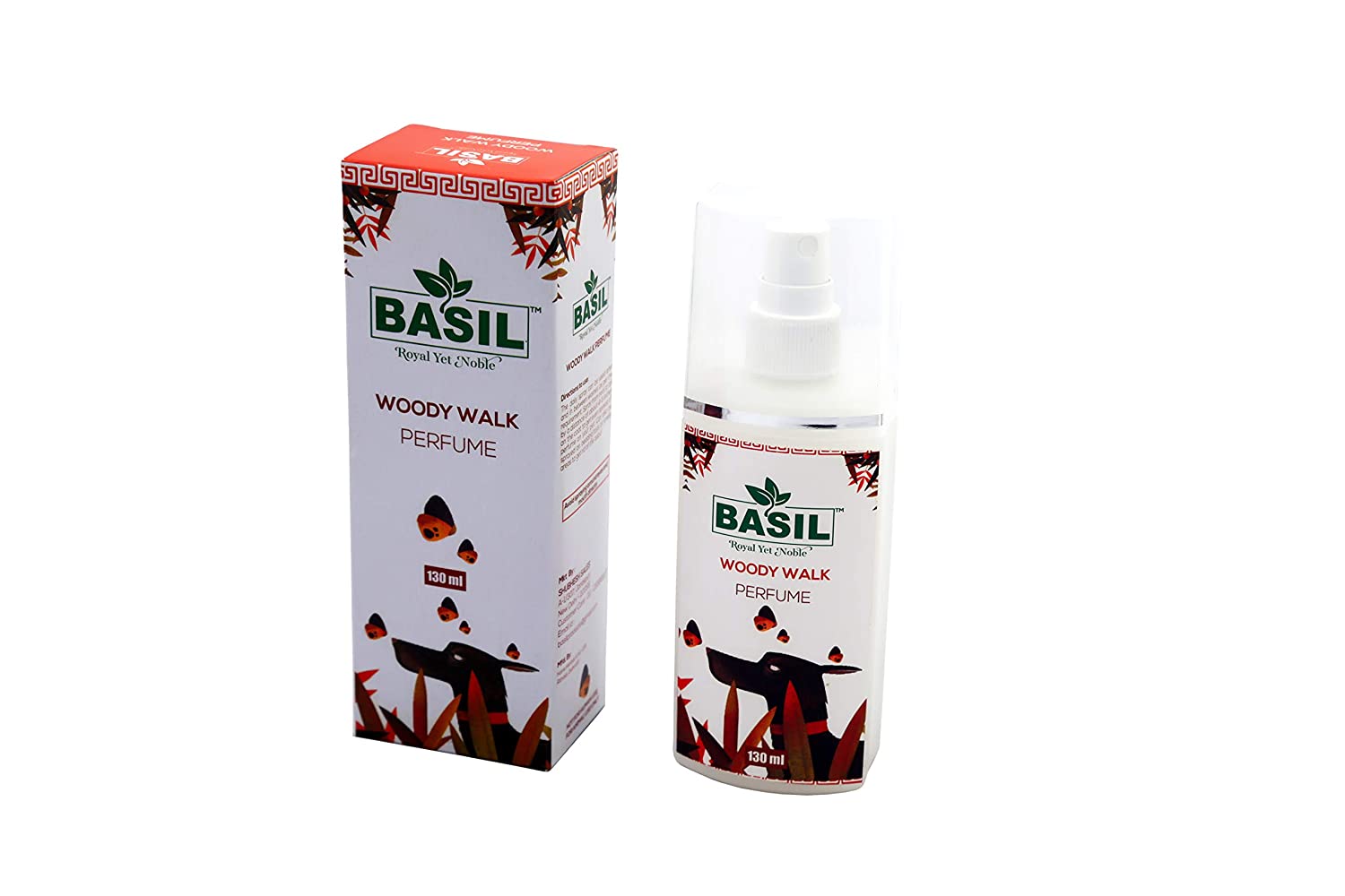 Basil Pet Perfume Woddy walk 130 ML (Pack of 2)