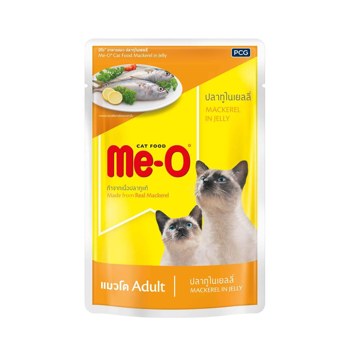 Me-O Adult Cat Food in Jelly Mackerel (80 g)