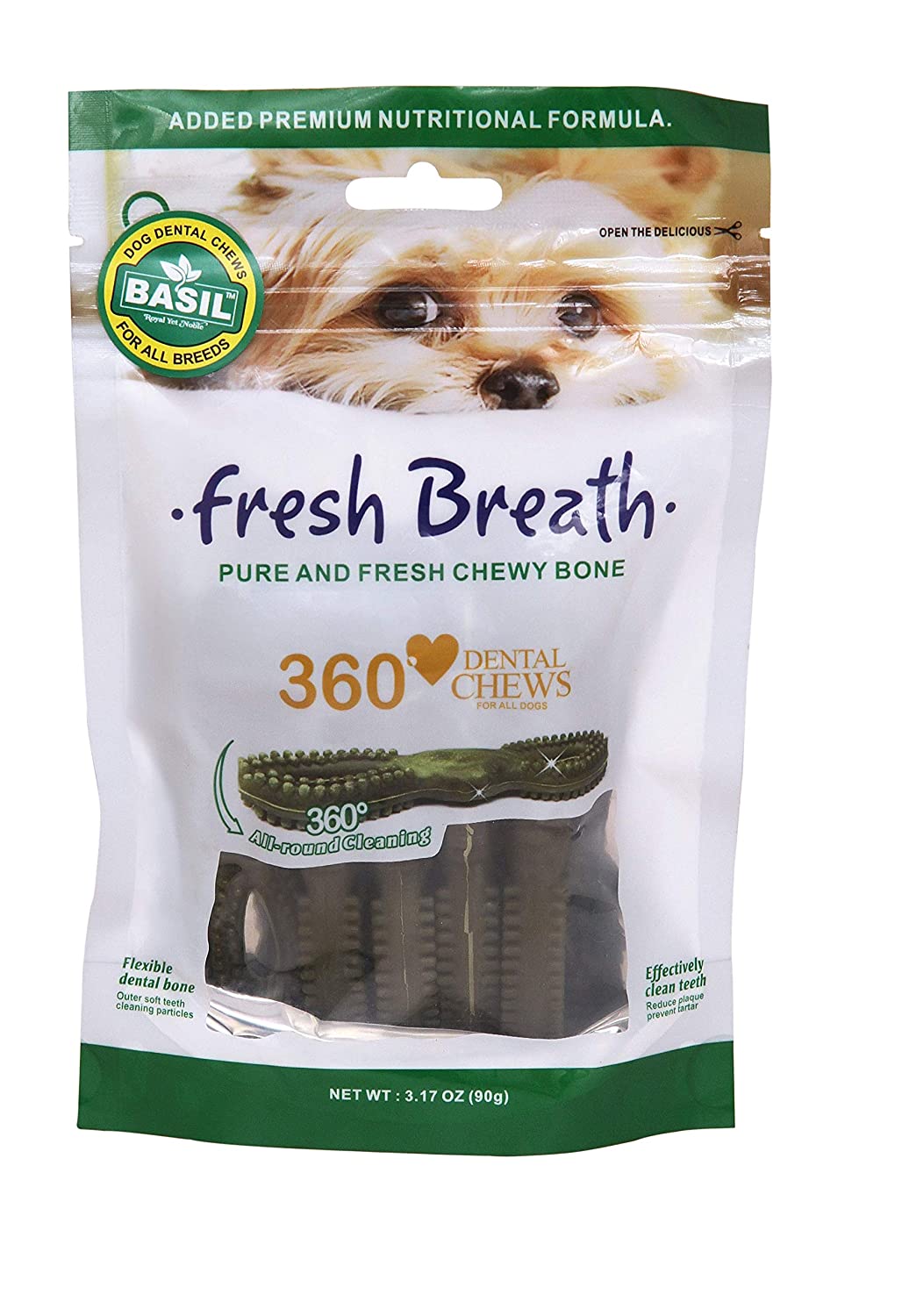 Basil Fresh Breath Dental Chew Regular (90gm)