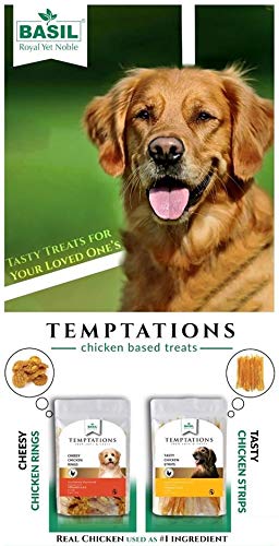 Cheesy Chicken Ring treats for Dogs - Basil