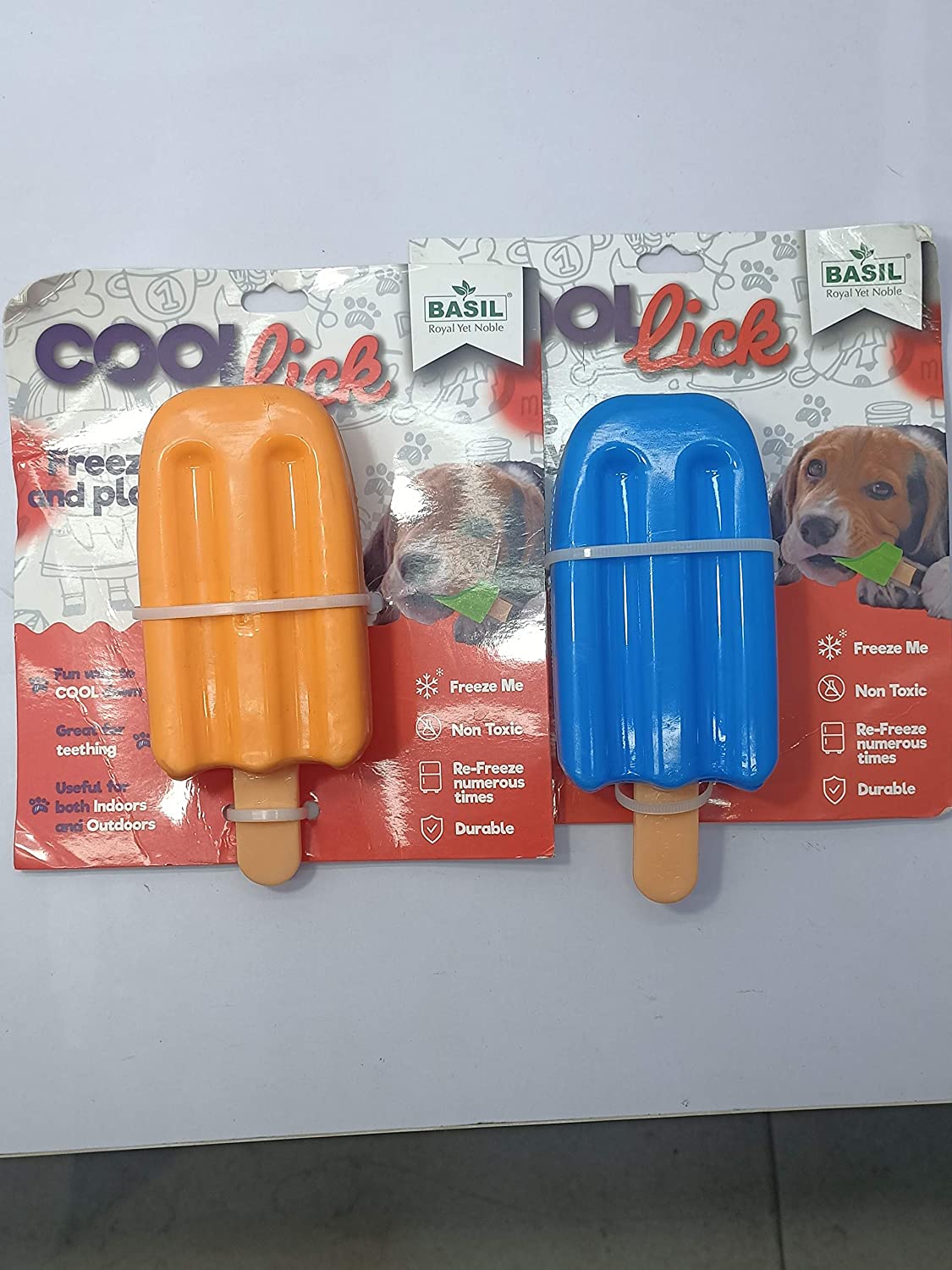 Cool Lick Freeze and Play Ice Cream Shape Toy for Dog by Basil