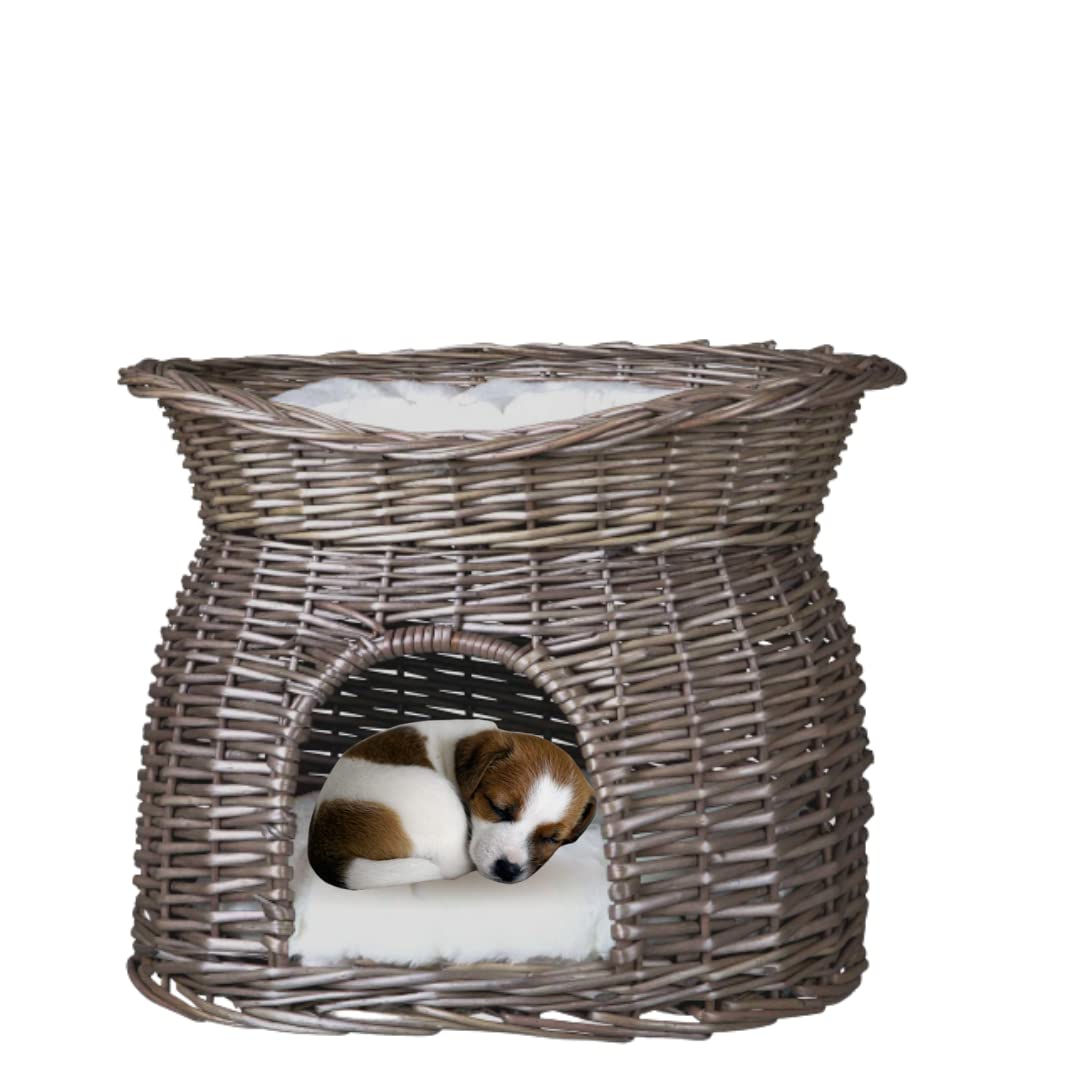 Wicker Cave with Bed on Top for Cats/ Dogs by Trixie