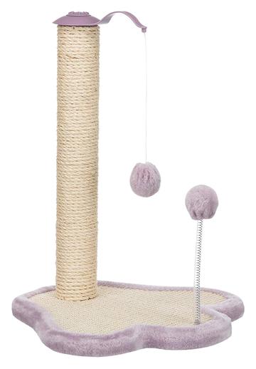 Junior scratching paw with post, light lilac/natural, 40 × 50 × 38 cm